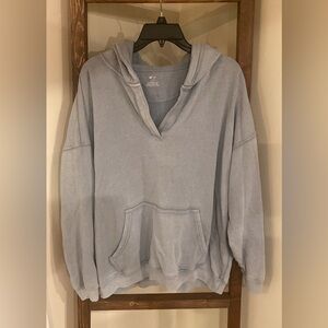 Aerie Soft Blue Pullover Hoodie